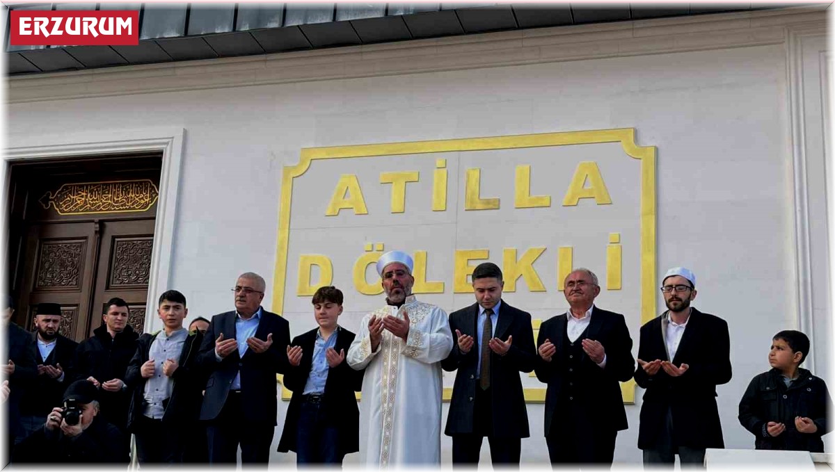 Pasinler Belediye Başkanı'nın kazada hayatını kaybeden yeğeni Atilla Dölekli için yaptırılan caminin açılışı gerçekleştirildi