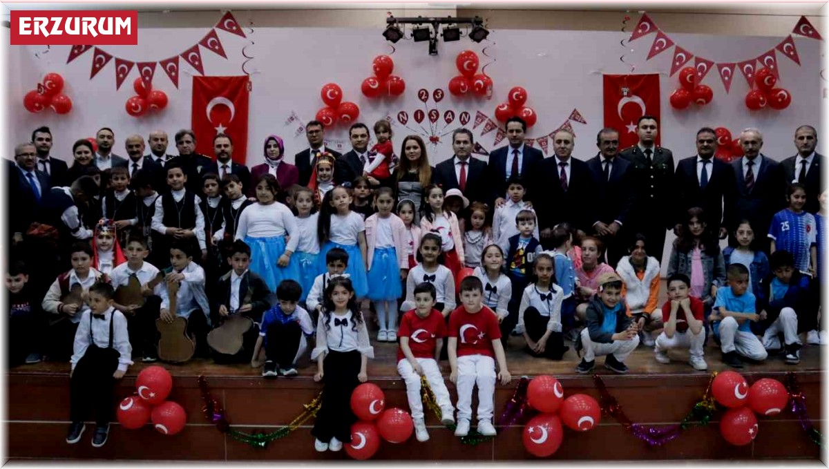 Pasinler'de 23 Nisan coşkuyla kutlandı