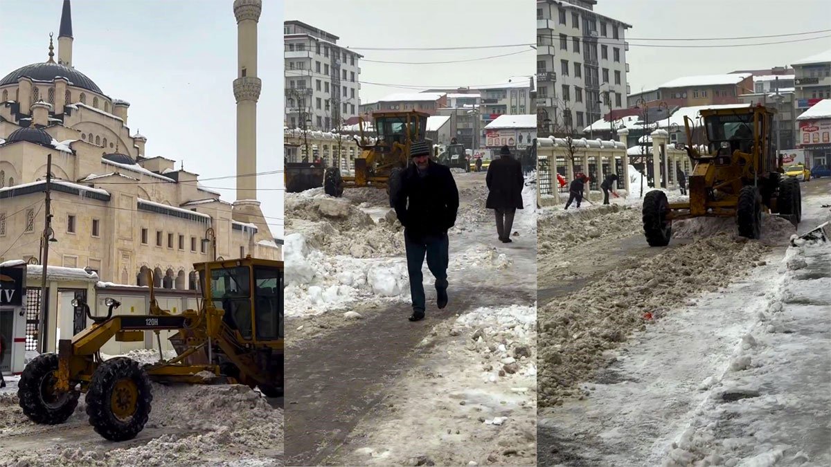 Patnos’ta karla mücadele hız kazandı: Ana arterlerde ulaşım kesintisiz sürüyor