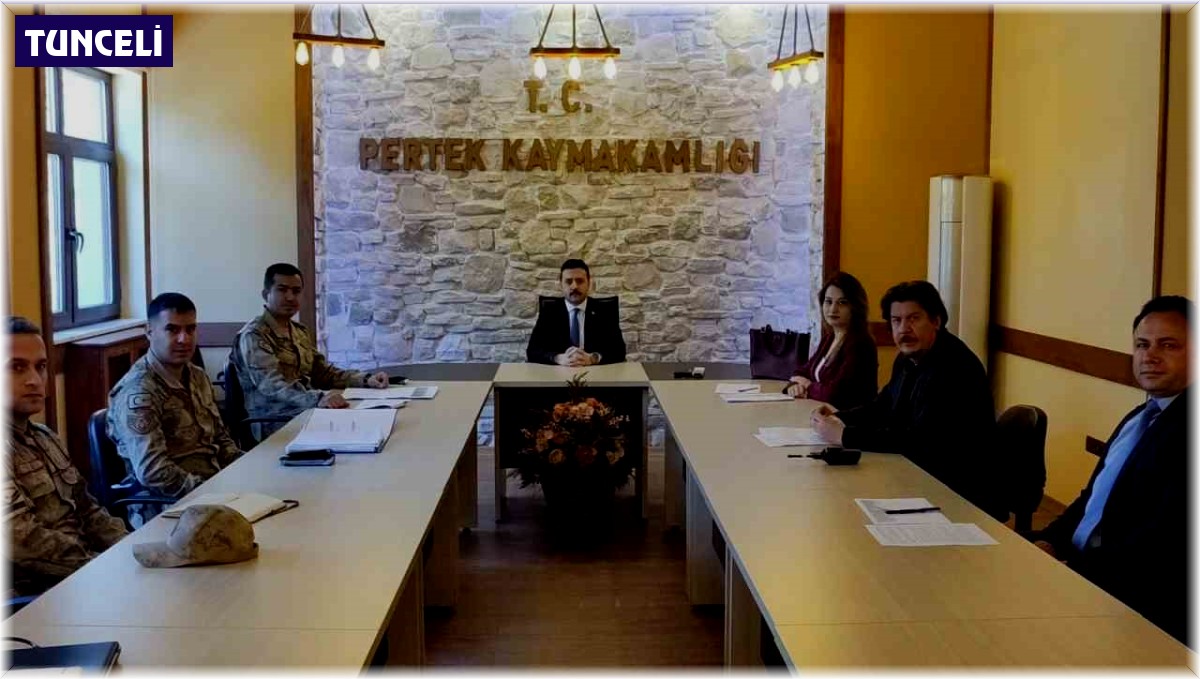 Pertek'te seçim güvenliği toplantısı yapıldı