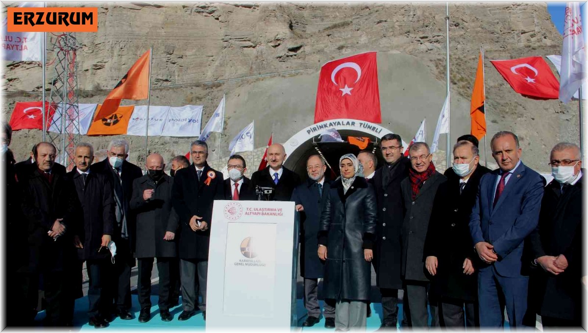 Pirinkayalar tüneli açıldı