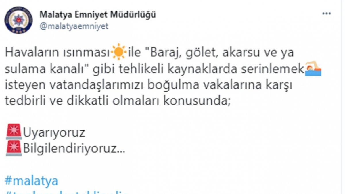 Polis ekipleri boğulma vakalarına karşı vatandaşları uyardı