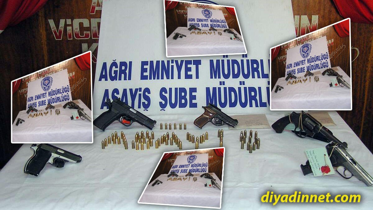 Polisin Kontrollerinde Ortaya Çıktı: Ağrı'da 5 Ruhsatsız Tabanca Yakalandı