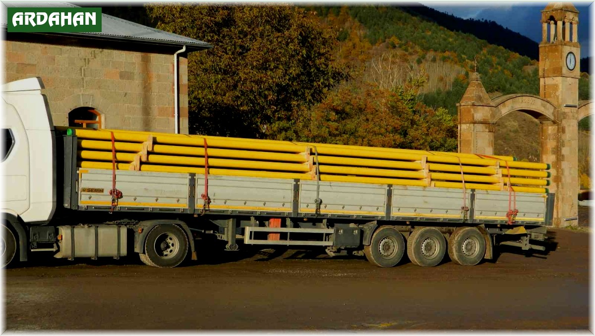 Posof'a doğalgaz boruları geldi