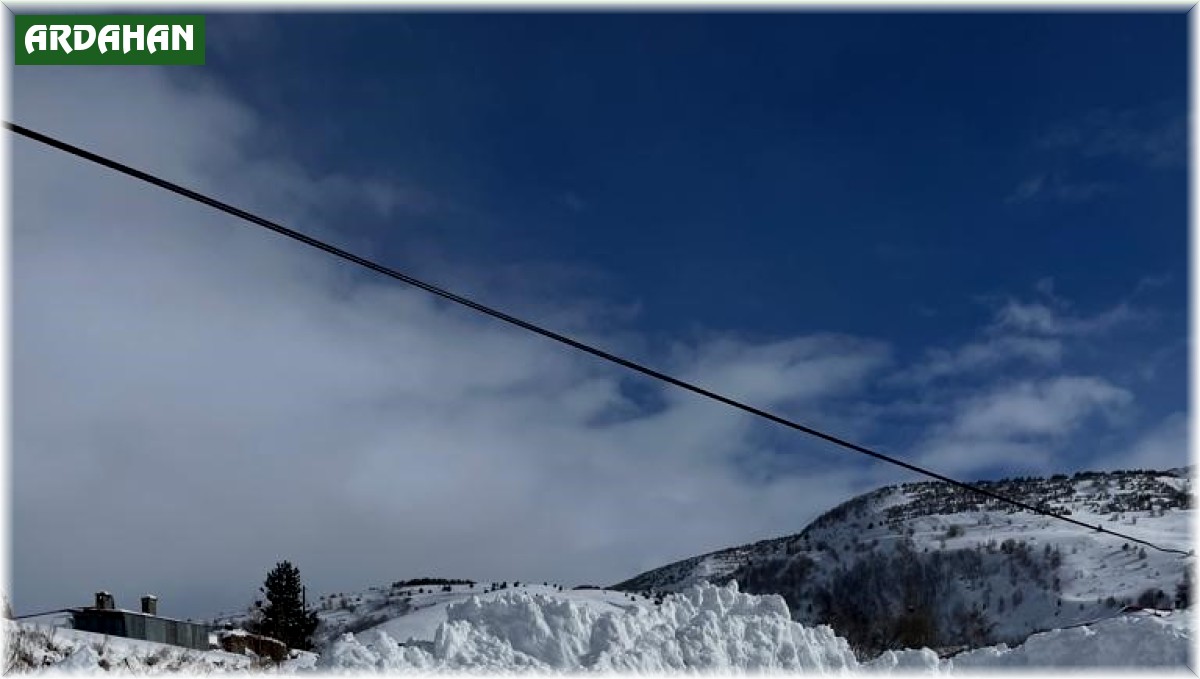 Posof'ta kar köy yollarını kapattı