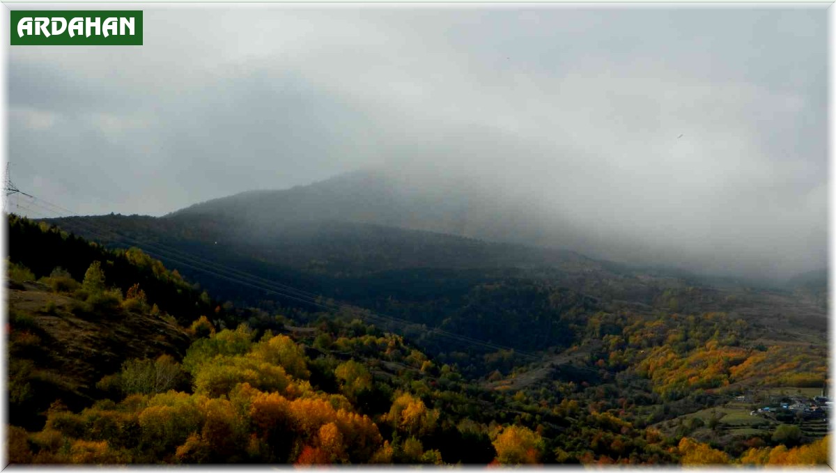 Posof'ta sonbaharın muhteşem görüntüsü büyülüyor