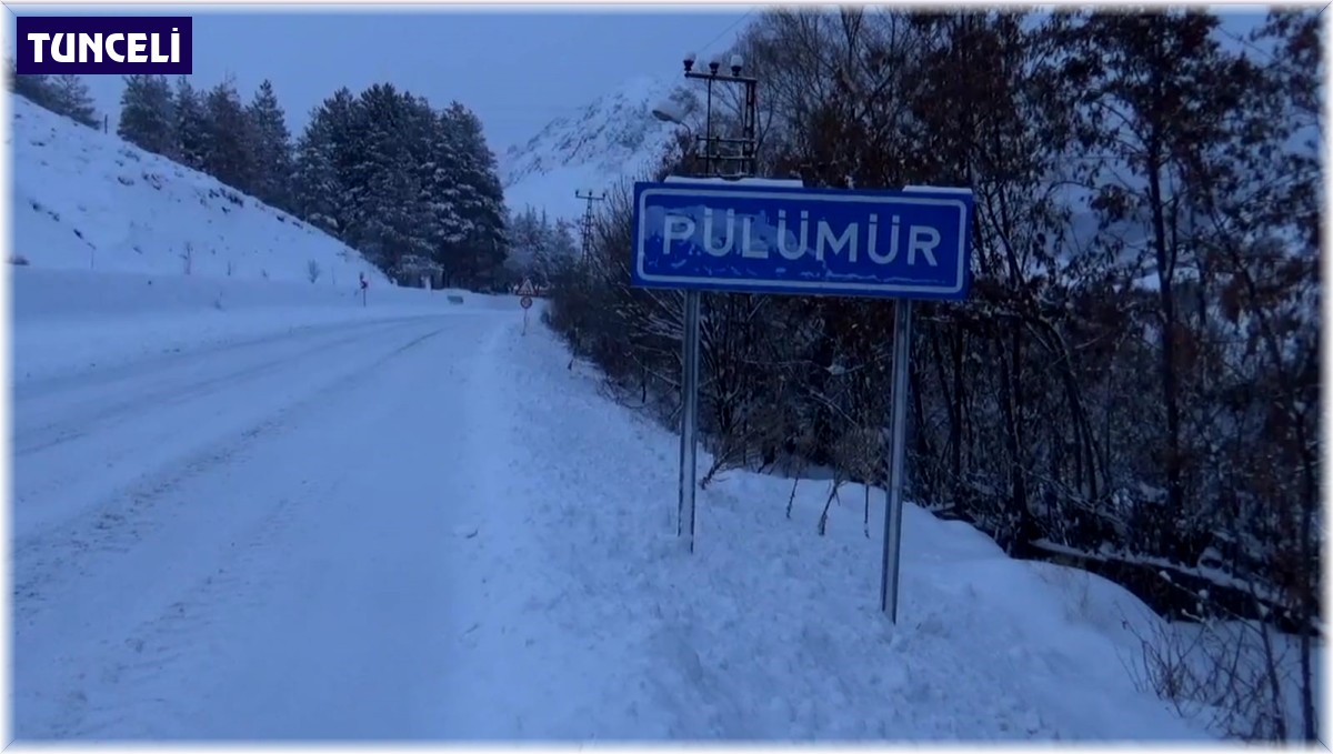 Pülümür'de kar kalınlığı 30 santimetre oldu