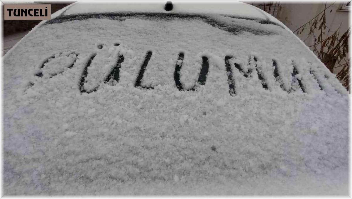 Pülümür'e mevsimin ilk karı yağdı