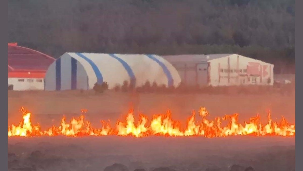Putka Gölü'nde çıkan yangın korkuttu