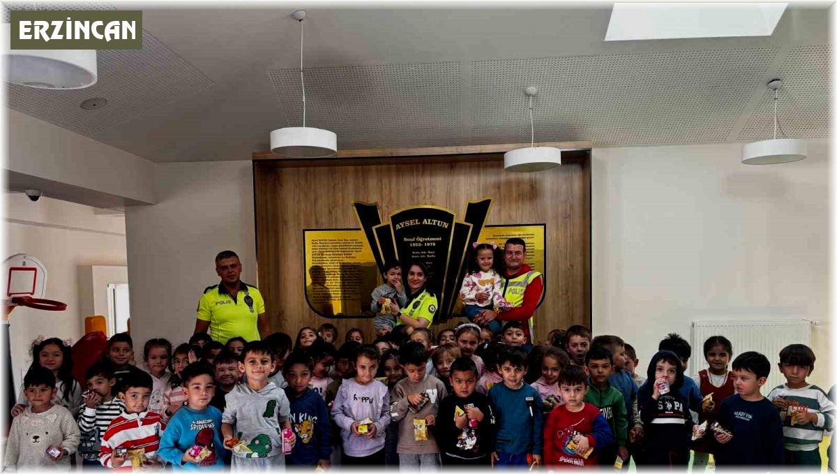 Refahiye'de çocuklara trafik eğitimi verildi