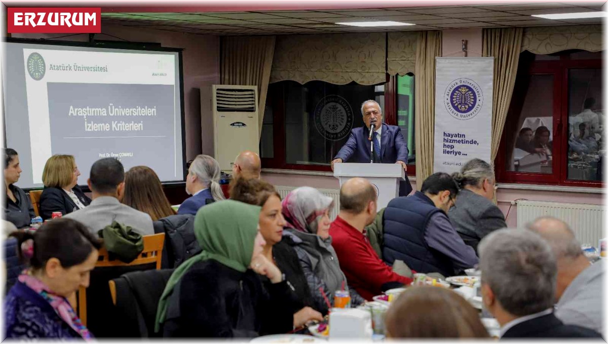 Rektör Çomaklı, akademisyenlerle bir araya gelmeye devam ediyor