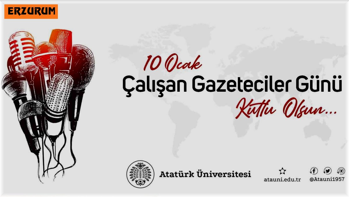 Rektör Çomaklı'dan 10 Ocak Çalışan Gazeteciler Günü mesajı