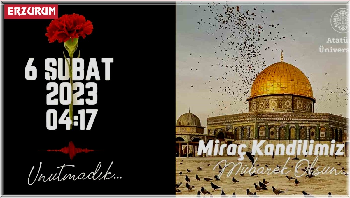 Rektör Çomaklı'dan 6 şubat depremi ve miraç kandili mesajı