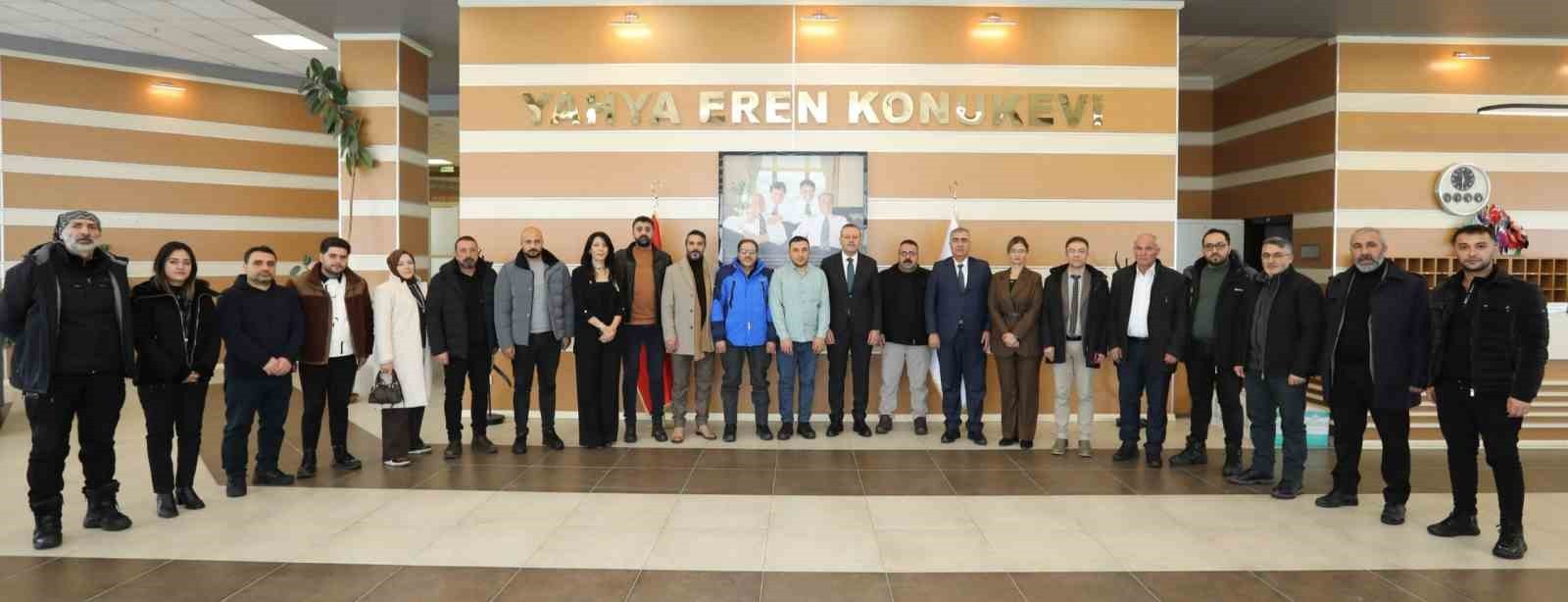 Rektör Elmastaş, Gazetecileri ağırladı