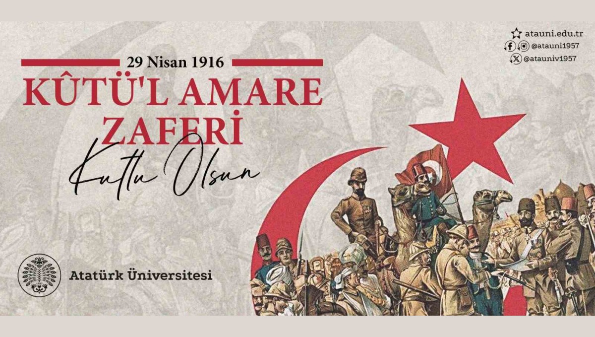Rektör Hacımüftüoğlu; "kûtü'l amare zaferinin 109. yıl dönümü kutlu olsun"