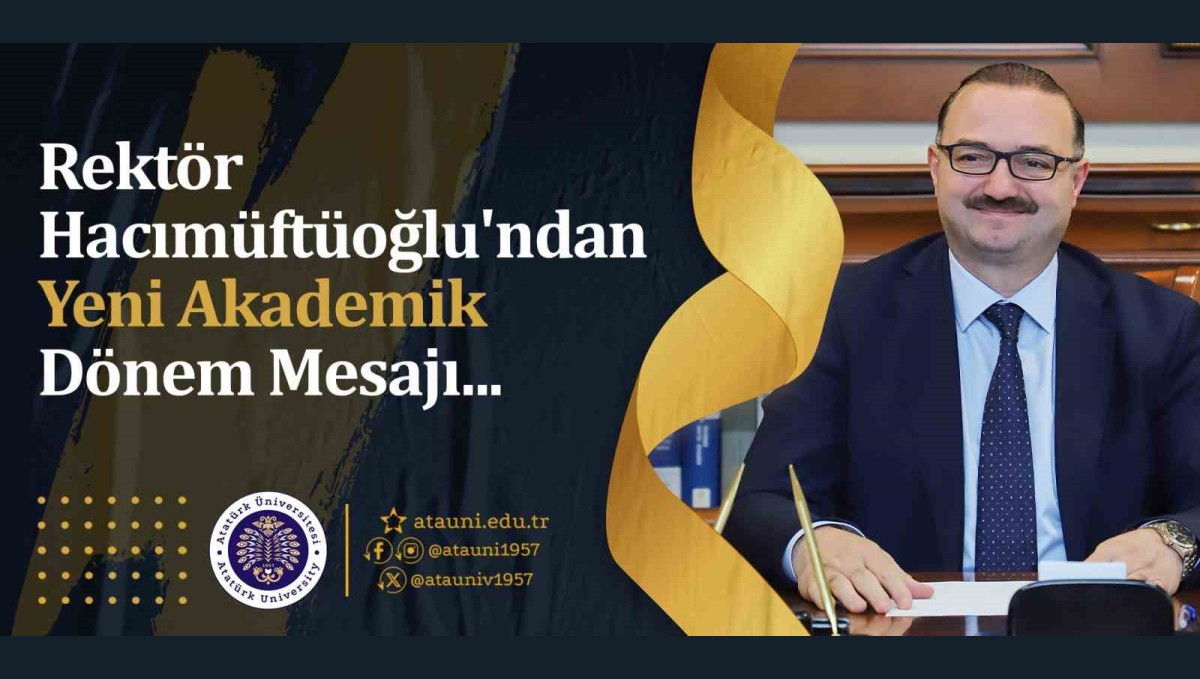 Rektör Hacımüftüoğlu'ndan yeni akademik dönem mesajı