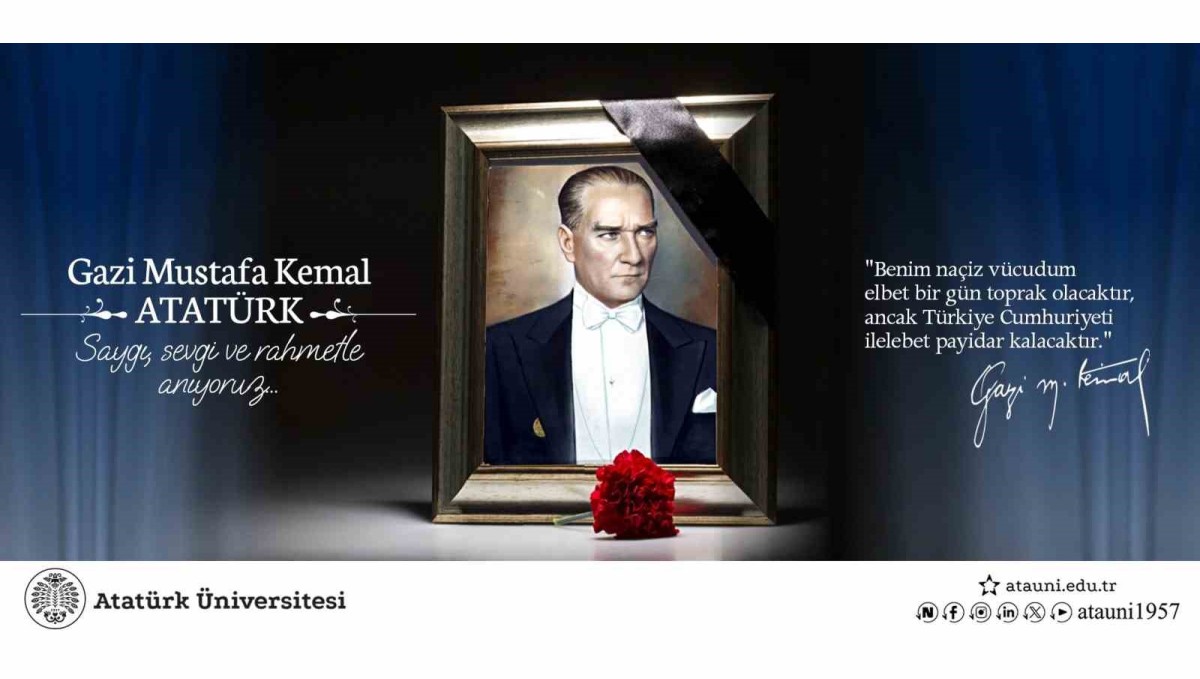 Rektör Hacımüftüoğlu'nun 10 Kasım Atatürk'ü anma günü mesajı