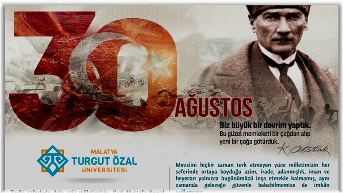 Rektör Karabulut'tan 30 Ağustos mesajı