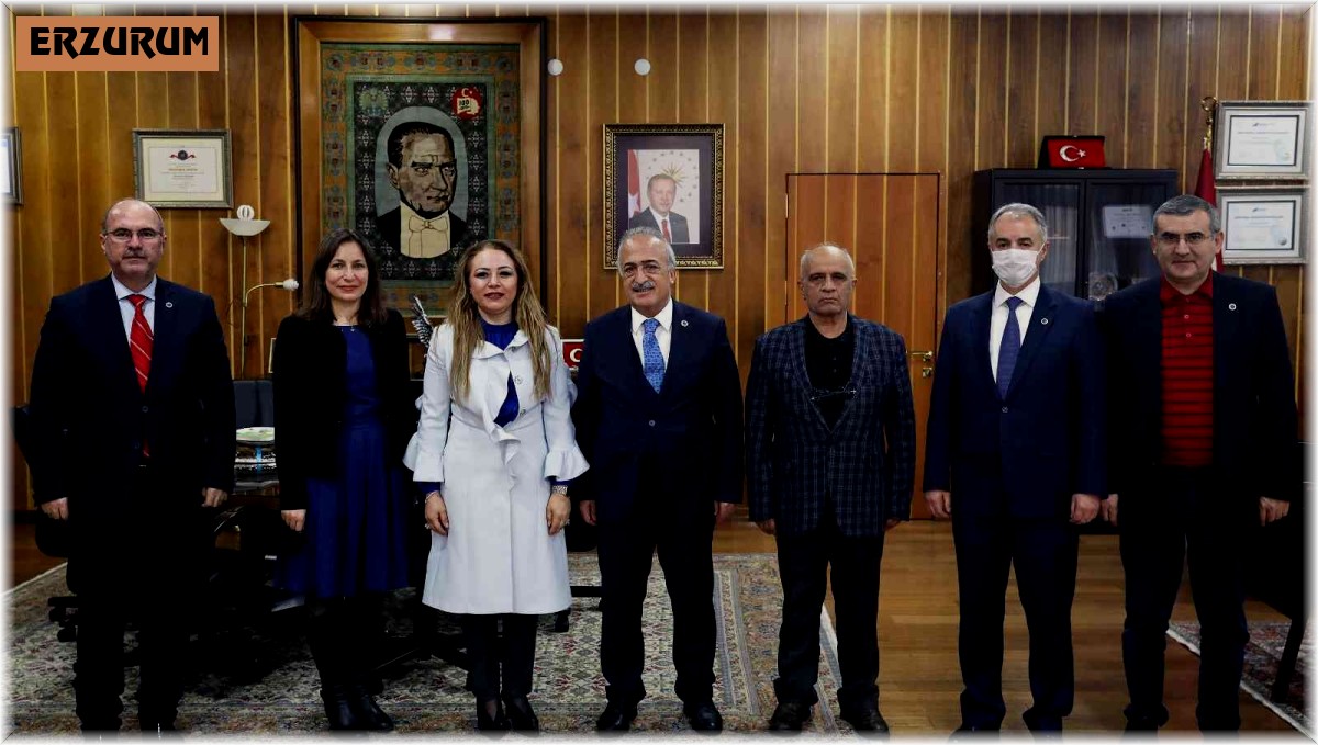 Rektör Karabulut'tan Atatürk Üniversitesine tebrik ziyareti
