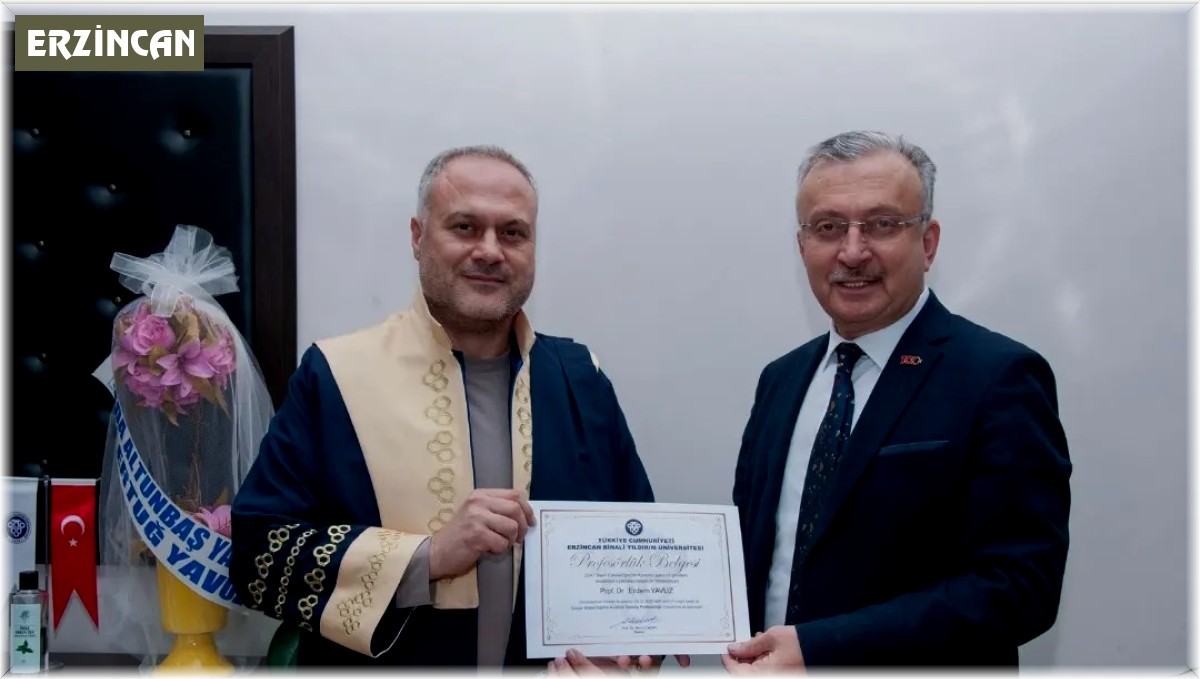 Rektör Levent, profesör ünvanını alan akademisyenlere ziyarette bulundu