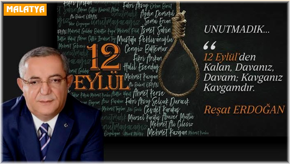 Reşat Erdoğan'dan 12 Eylül tepkisi