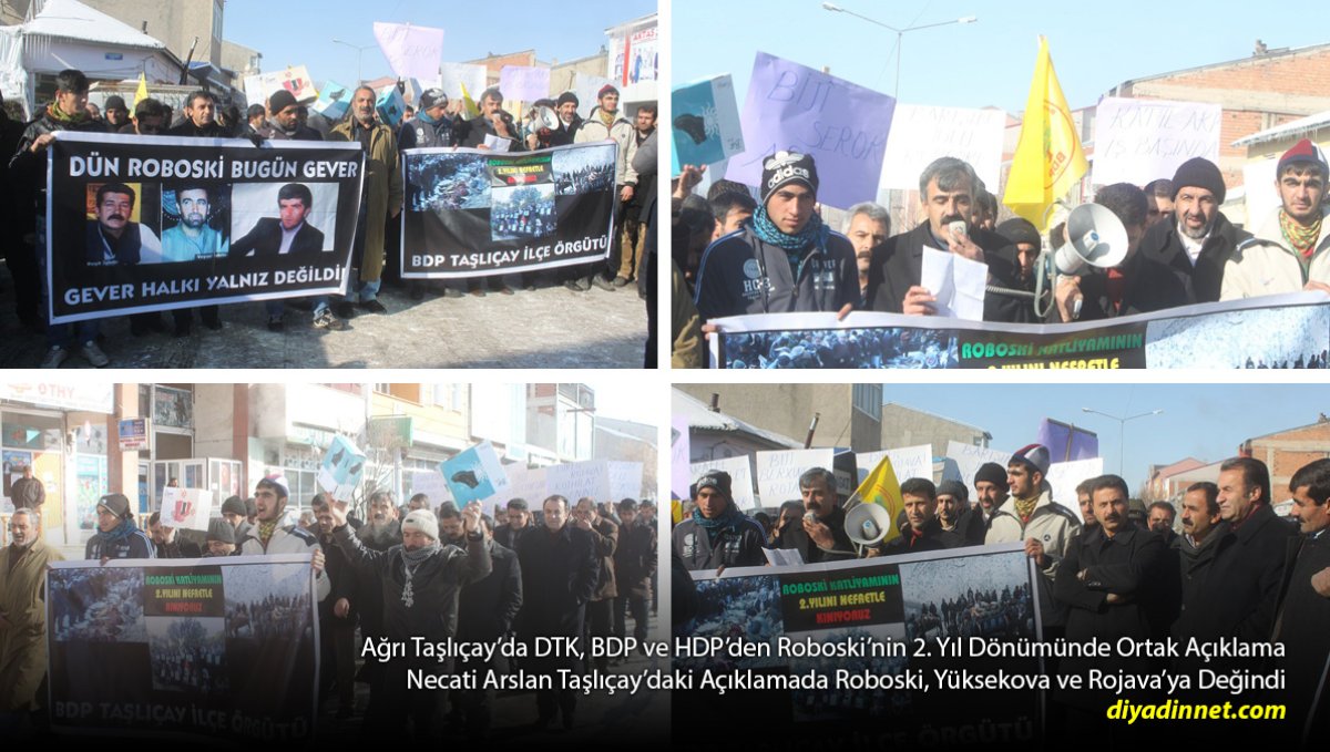 Roboski Olayının 2. Yılında Taşlıçay'da Ortak Açıklama