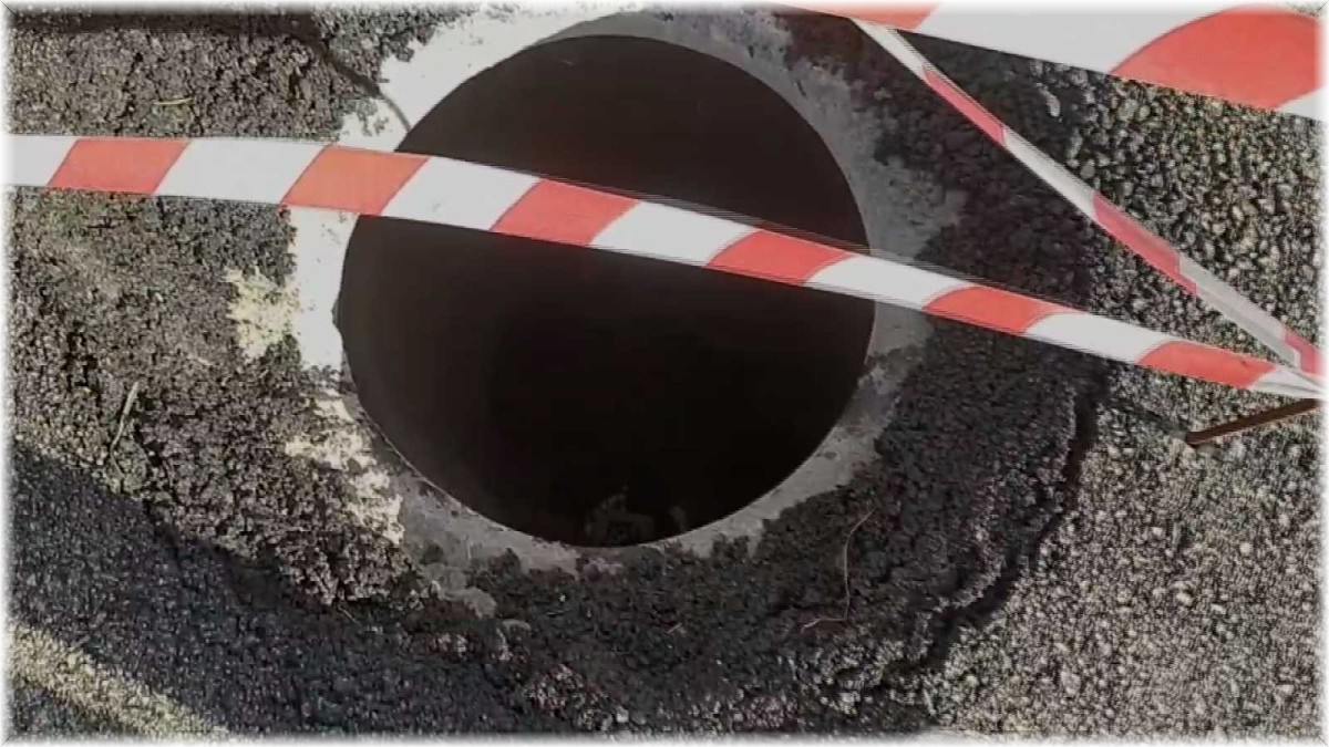 Rögara düşen genç yaralandı