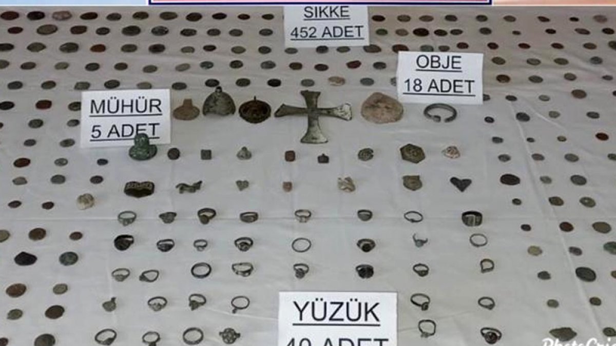 Roma ve Bizans dönemine ait tarihi eserler ele geçirildi