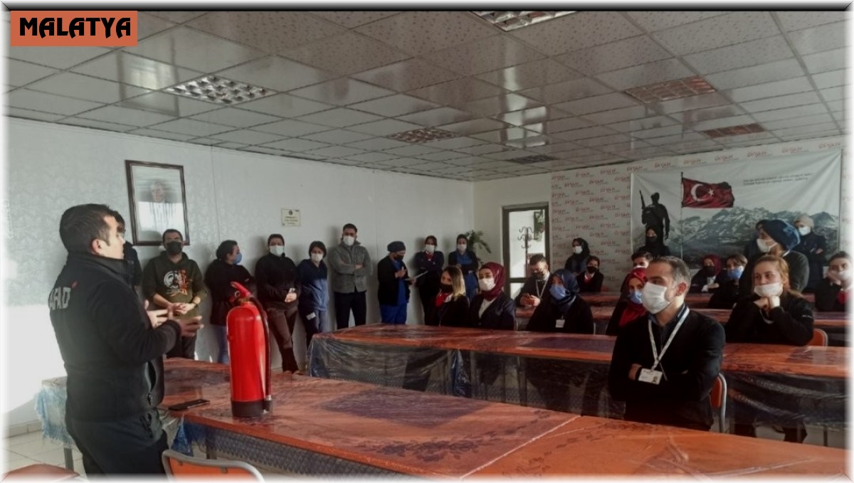 Sağlık çalışanlarına afet tatbikatı