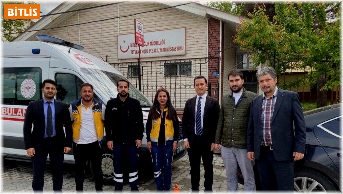 Sağlık Müdürü Ekici'den Tatvan'daki 112 istasyonlarına ziyaret