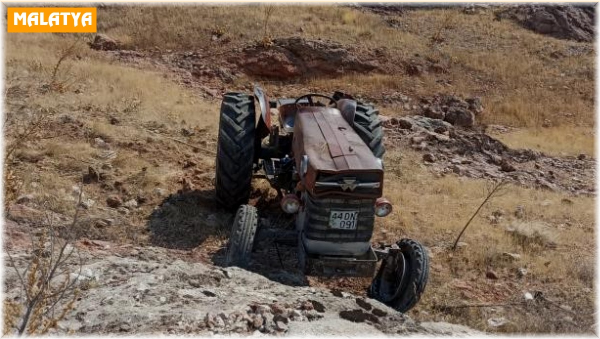 Şarampole devrilen traktörün sürücüsü öldü