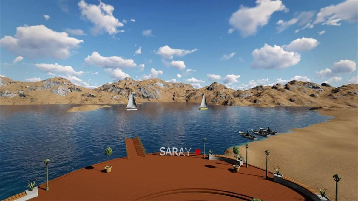 Saray'daki Dolutaş göleti mesire alanı modern görünüme kavuşturulacak