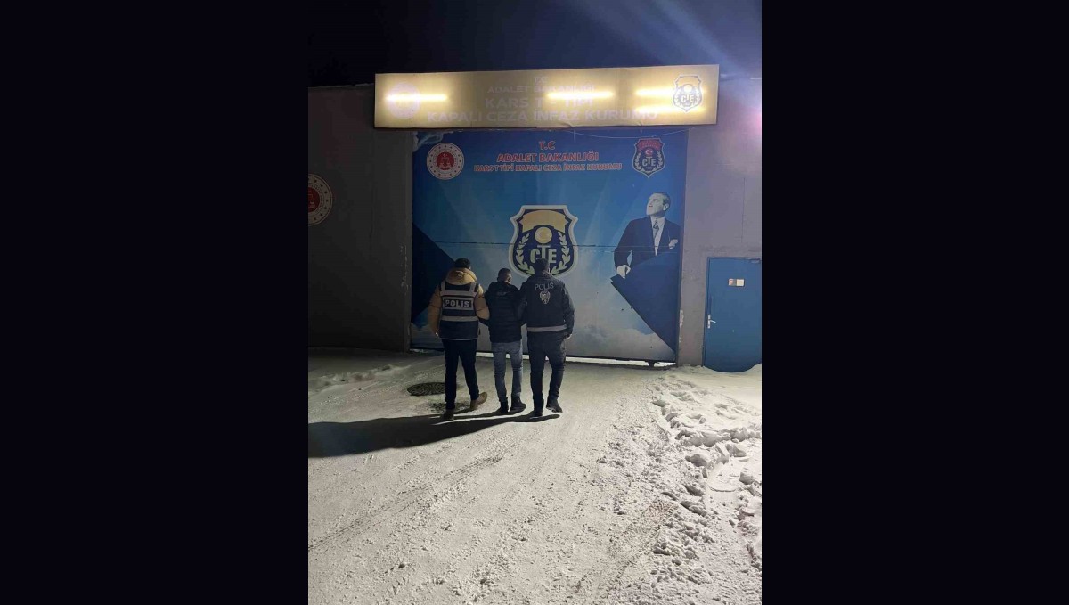 Sarıkamış'ta 15 yıl hapis cezası olan 1 kişi yakalandı