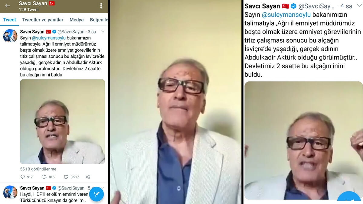 Savcı Sayan'a Sosyal Medyadan Tehditte Bulunduğu İleri Sürülen Kişi Tespit Edildi