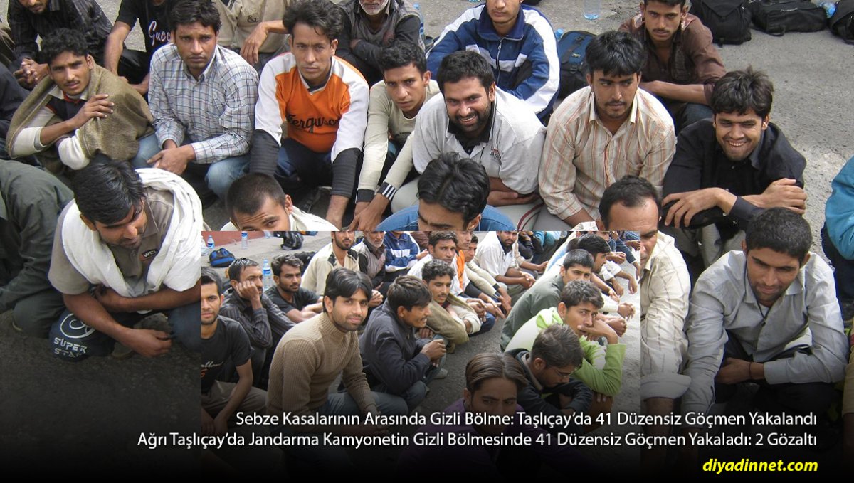Sebze Kasalarının Arasında Gizli Bölme: Taşlıçay'da 41 Düzensiz Göçmen Yakalandı