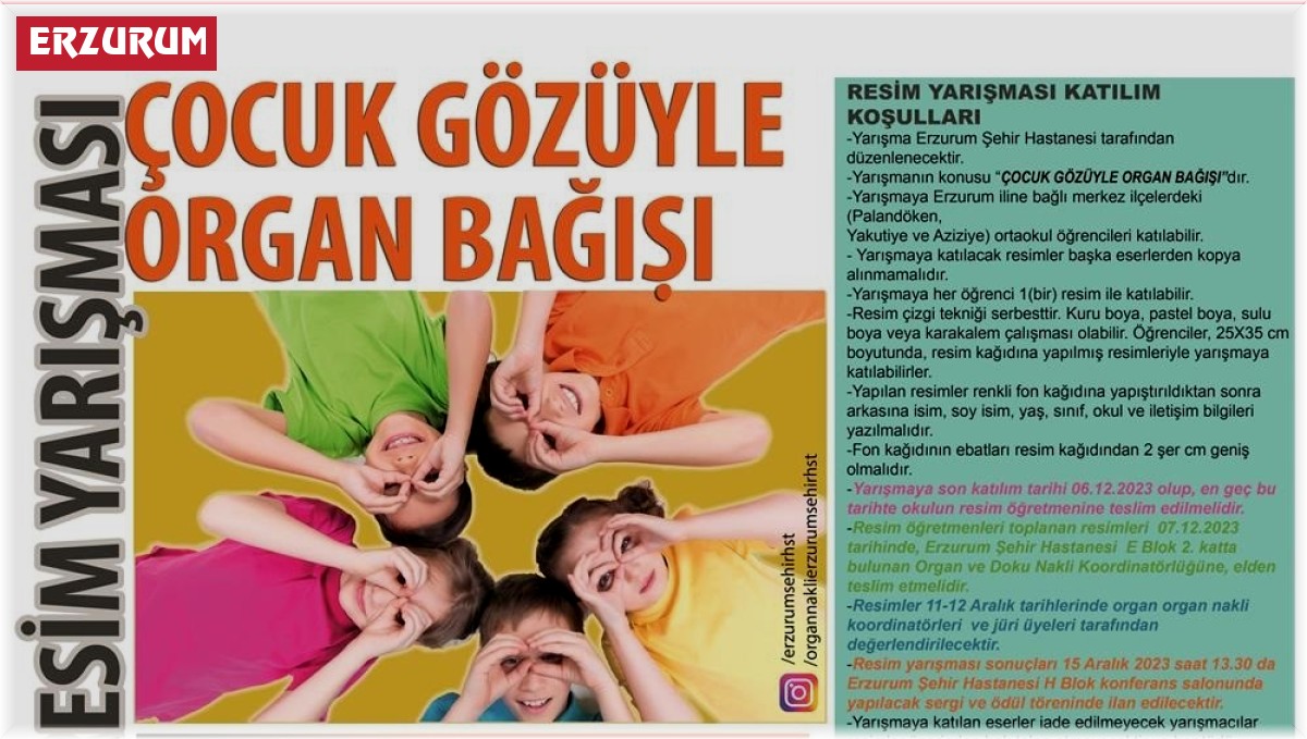 Şehir Hastanesi'nden resim yarışması