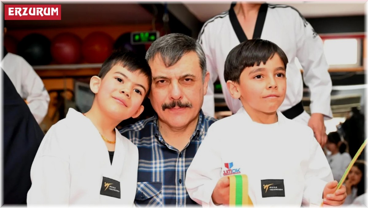 Şehit çocuklarının kuşak bağlama heyecanı