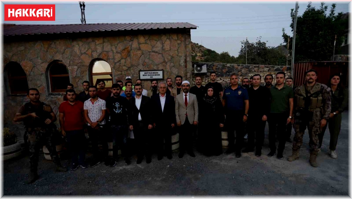 Şehit polis Çelikhas'ın adının verildiği mescit ibadete açıldı