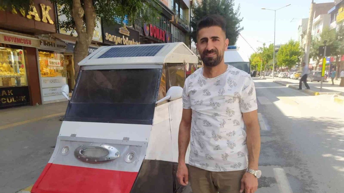 Şehit yakını güneş enerjili araç tasarladı