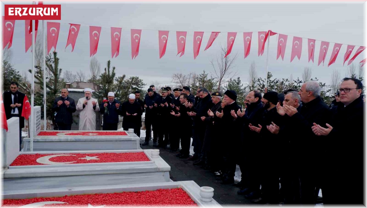 Şehitlerimiz Erzurum'da şükran ve rahmetle anıldı