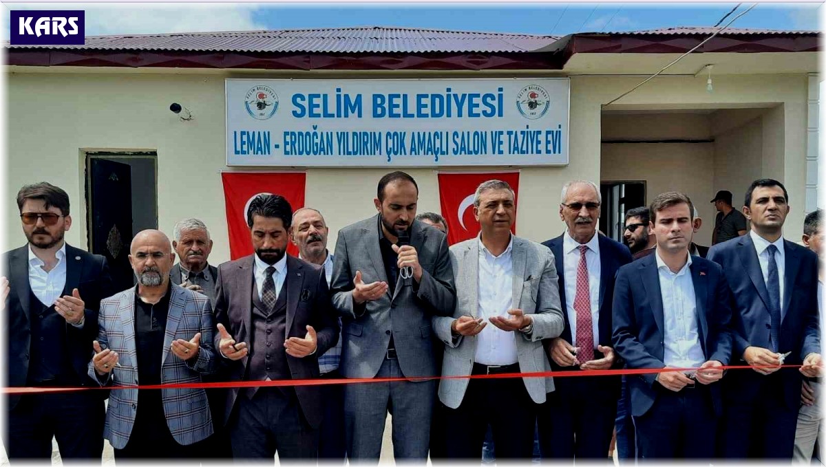 Selim'de çok amaçlı salon ve taziye evi açılışı yapıldı