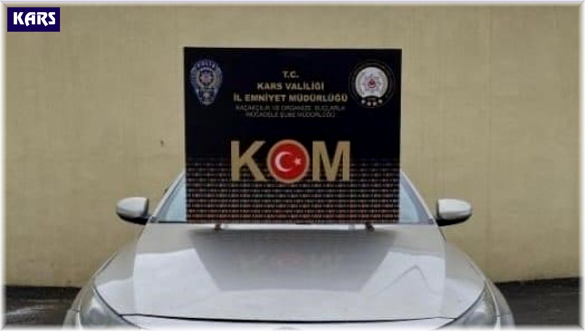 Selim'de gümrük kaçağı otomobil ele geçirildi