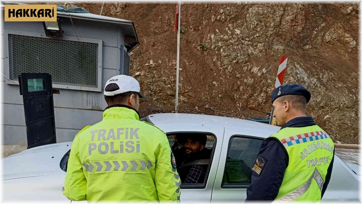 Şemdinli'de bayram öncesi trafik denetimi uygulaması