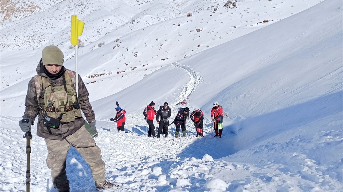 Şemdinli'de çığ düşen bölgedeki arama çalışmalarına ara verildi
