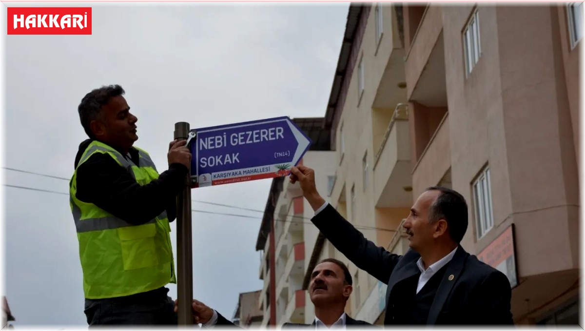 Şemdinli'de şehitlerin isimleri cadde ve sokaklara verildi