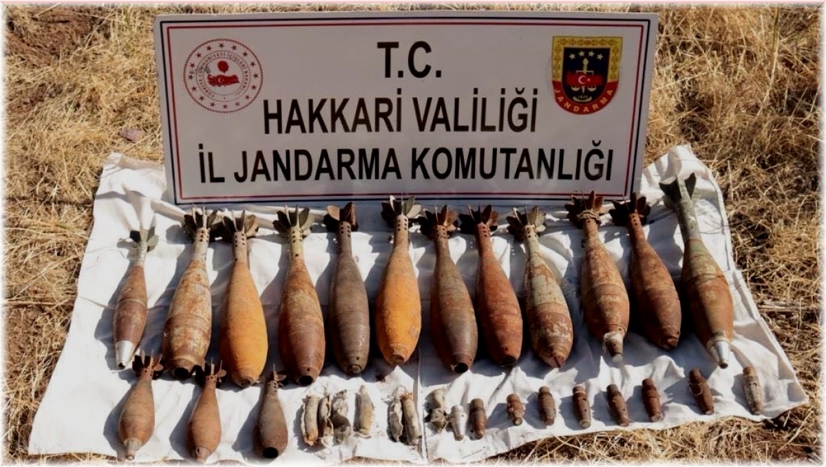 Şemdinli kırsalında silah ve mühimmat ele geçirildi