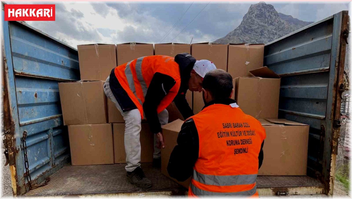 Şemdinli ve Yüksekova'daki 4 bin 350 aileye gıda yardımı