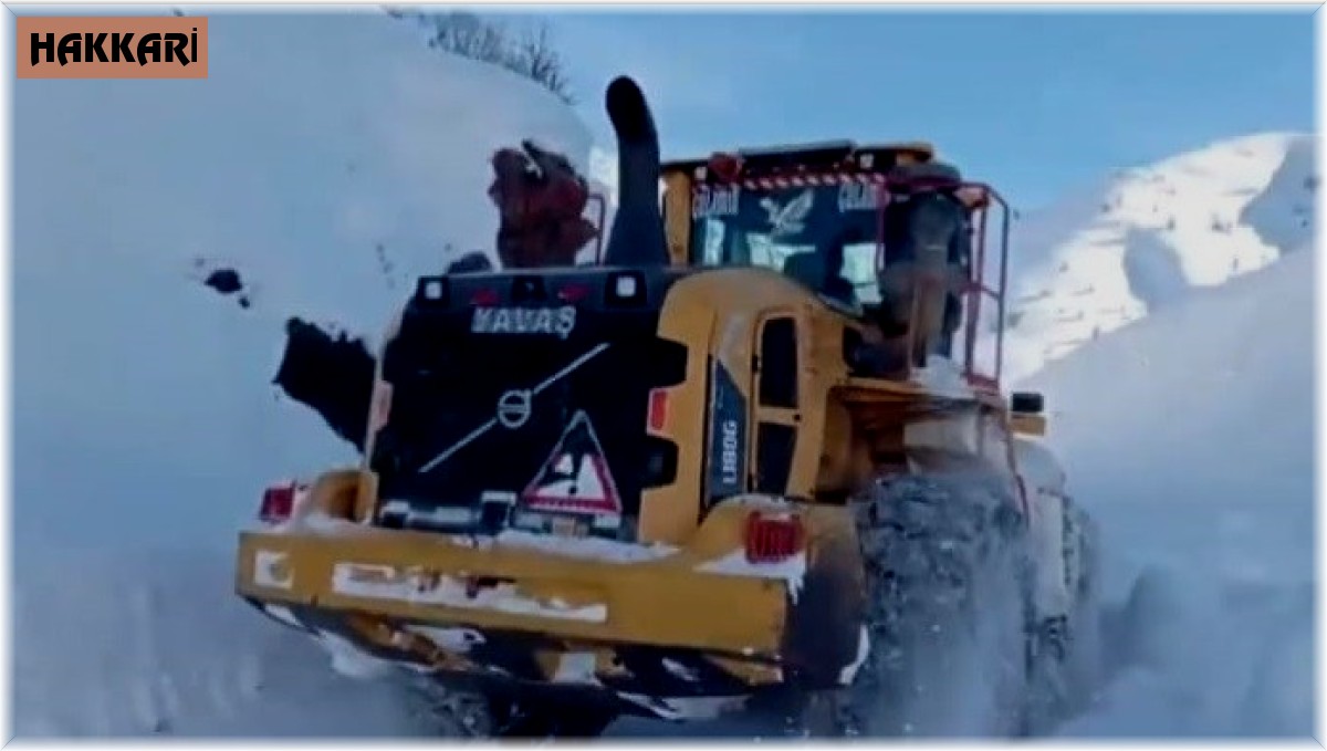 Şemdinli zorlu karla mücadele çalışması