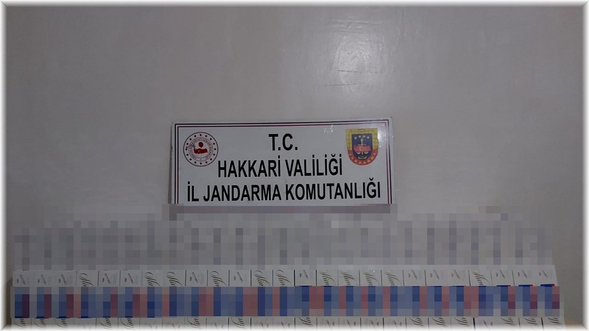Şemdinli’de 9 bin 500 paket kaçak sigara ele geçirildi