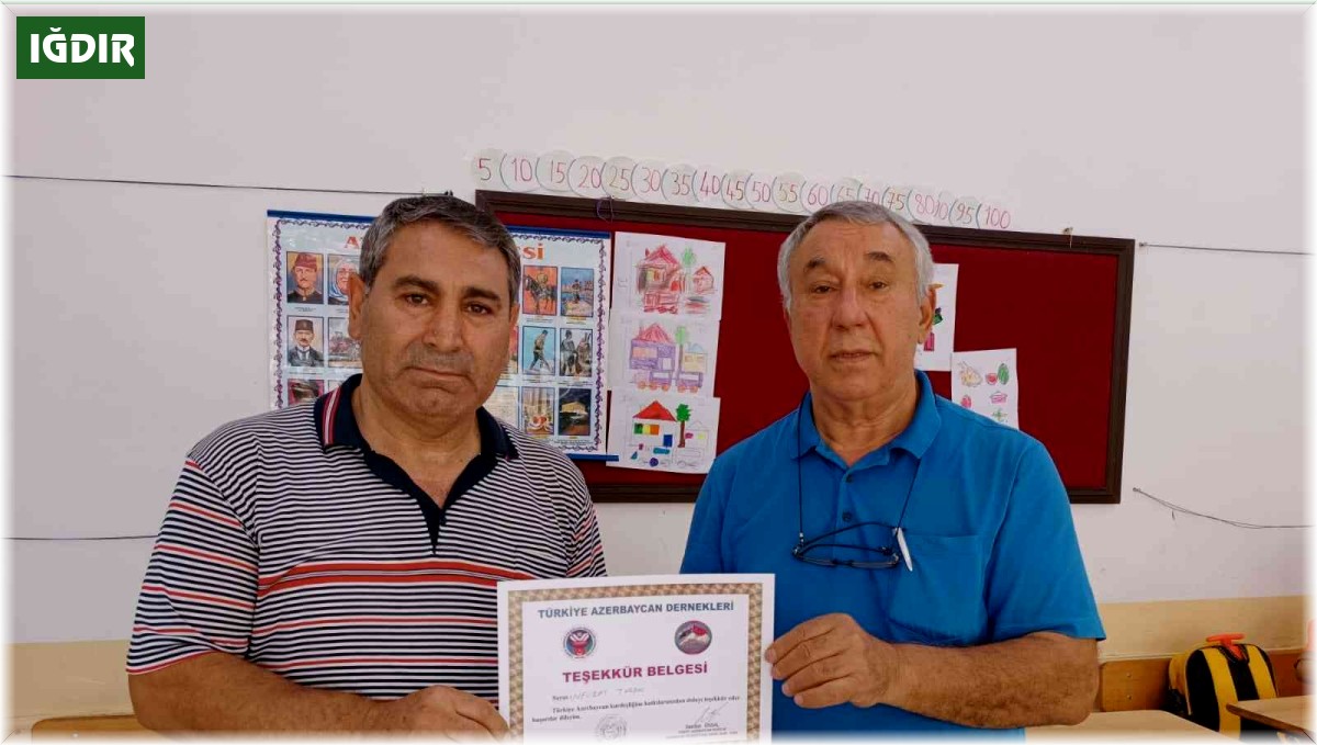 Serdar Ünsal'dan Nevzat Turan'a teşekkür belgesi